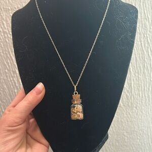 Gorgeous dandelion filled hand made necklace!